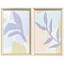 Pastel Tropics 20"W x 32"H Framed Wall Art Set of 2