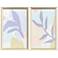 Pastel Tropics 20"W x 32"H Framed Wall Art Set of 2