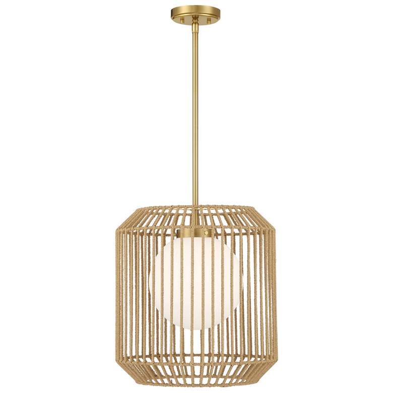 Image 1 Pastis 1-Light Pendant in Warm Brass