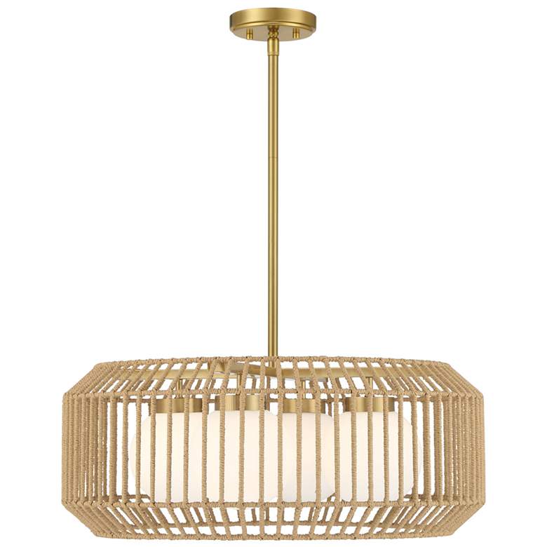 Image 1 Pastis 4-Light Pendant in Warm Brass