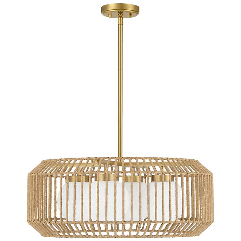 Image 2 Pastis 4-Light Pendant in Warm Brass more views