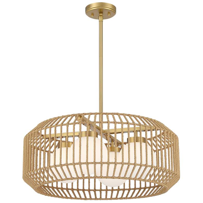 Image 3 Pastis 4-Light Pendant in Warm Brass more views