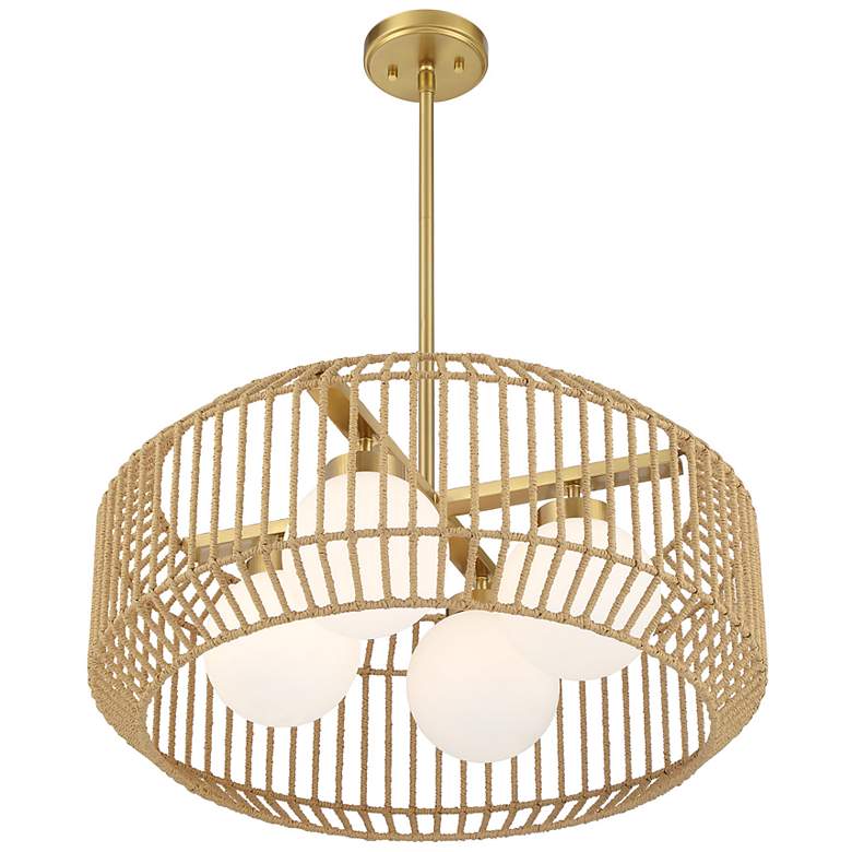 Image 4 Pastis 4-Light Pendant in Warm Brass more views