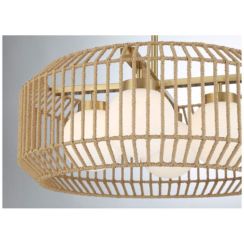 Image 6 Pastis 4-Light Pendant in Warm Brass more views