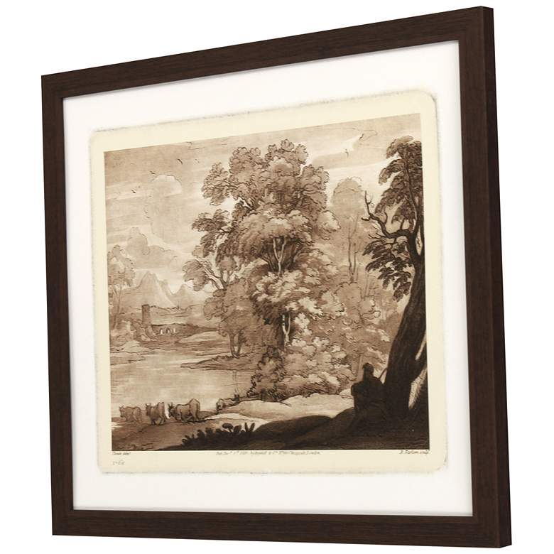 Image 5 Pastoral Landscape I 33" Wide Giclee Framed Wall Art more views