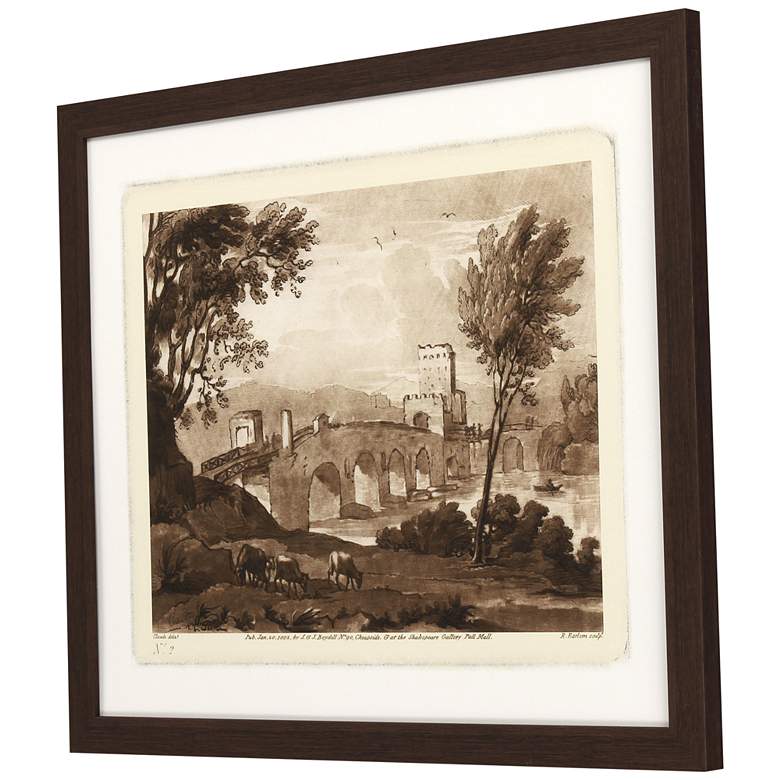 Image 5 Pastoral Landscape II 33" Wide Giclee Framed Wall Art more views