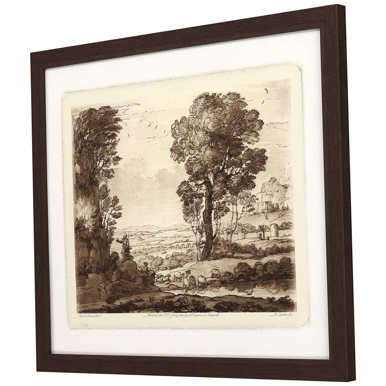 Image 5 Pastoral Landscape IV 33" Wide Giclee Framed Wall Art more views