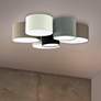 1_Pastore - 6-Light Ceiling Light - Grey and Cappuccino Shades