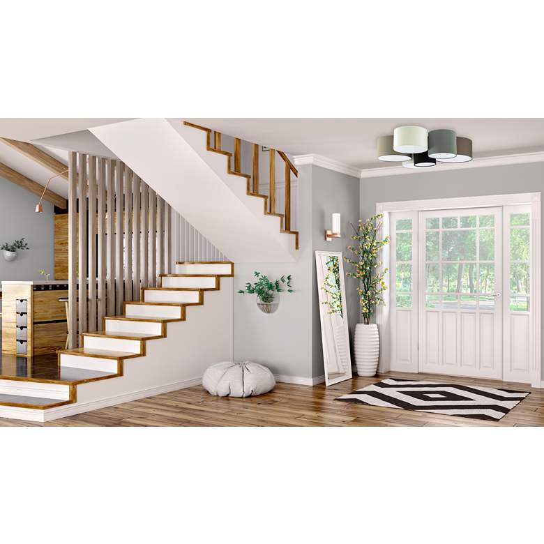 Image 6 Pastore - 6-Light Ceiling Light - Grey and Cappuccino Shades more views