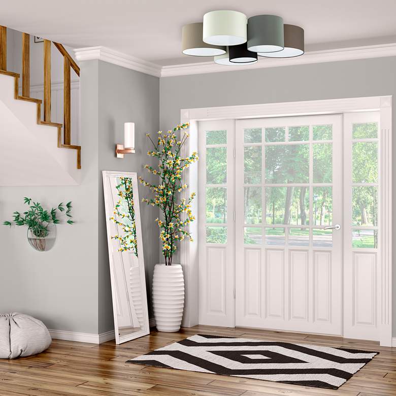 Image 7 Pastore - 6-Light Ceiling Light - Grey and Cappuccino Shades more views