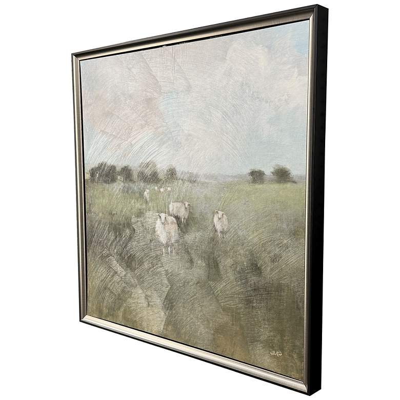 Image 2 Pasture 29"W x 29"H Transitional Non-Glass Framed Art more views