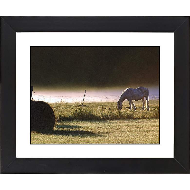 Image 1 Pasture Black Frame Giclee 23 1/4 inch Wide Wall Art