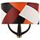 Patchwork 2-Lt Sconce - Black/Satin Brass/Patchwork