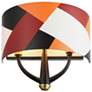 3_Patchwork 2-Lt Sconce - Black/Satin Brass/Patchwork more views