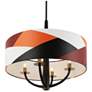 7_Patchwork 4-Lt Pendant - Black/Satin Brass/Patchwork more views