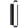 1_Path 18" High Black LED Outdoor Sconce with Frosted White Acrylic Shade