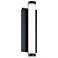 Path 18" High Black LED Outdoor Sconce with Frosted White Acrylic Shade