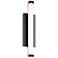 Path 24" High Black LED Outdoor Sconce with Frosted White Acrylic Shade
