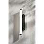 2_Path 24" High Black LED Outdoor Sconce with Frosted White Acrylic Shade more views