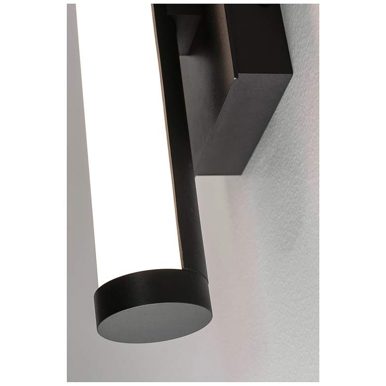 Image 3 Path 24" High Black LED Outdoor Sconce with Frosted White Acrylic Shade more views