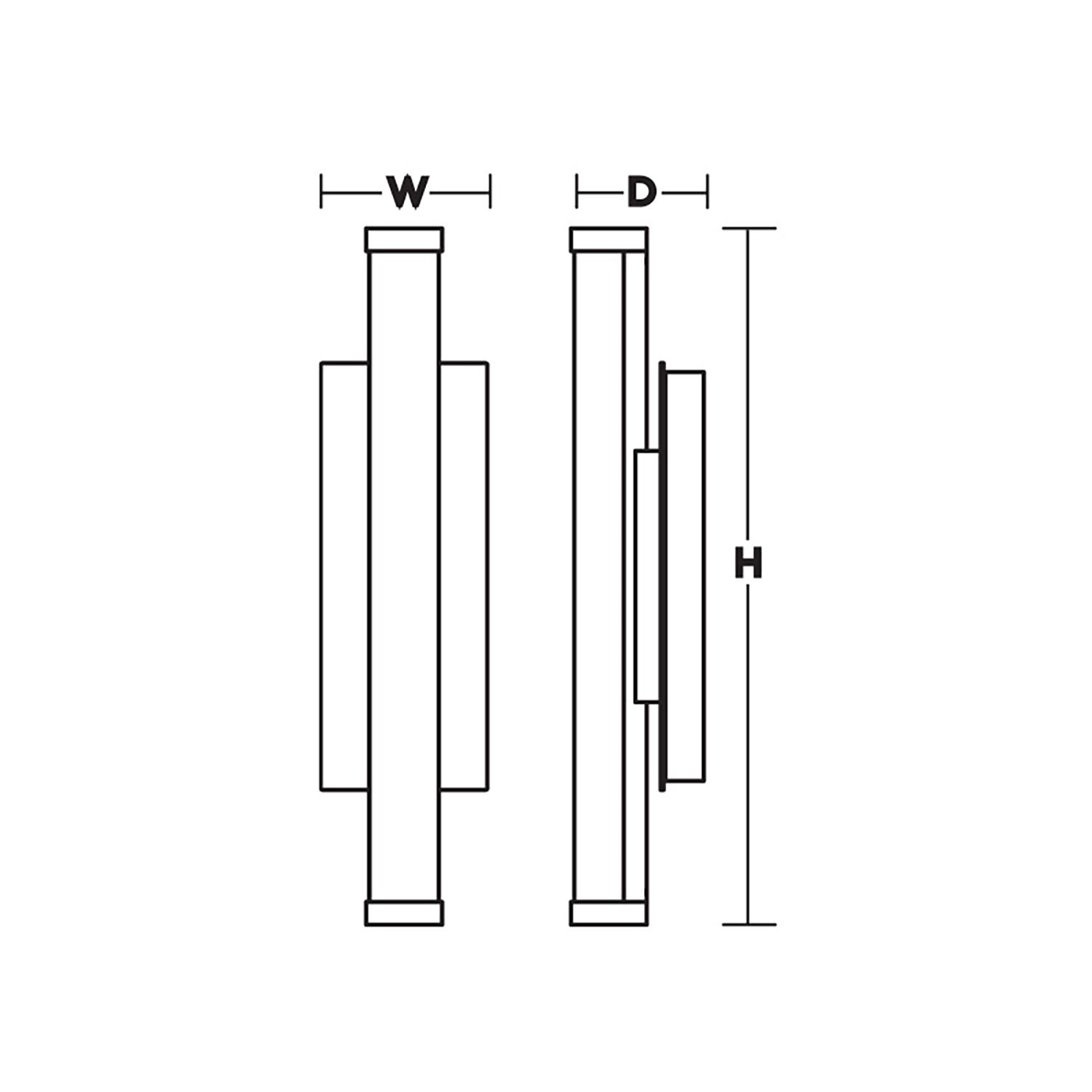 Path 24" High Black LED Outdoor Sconce with Frosted White Acrylic Shade
