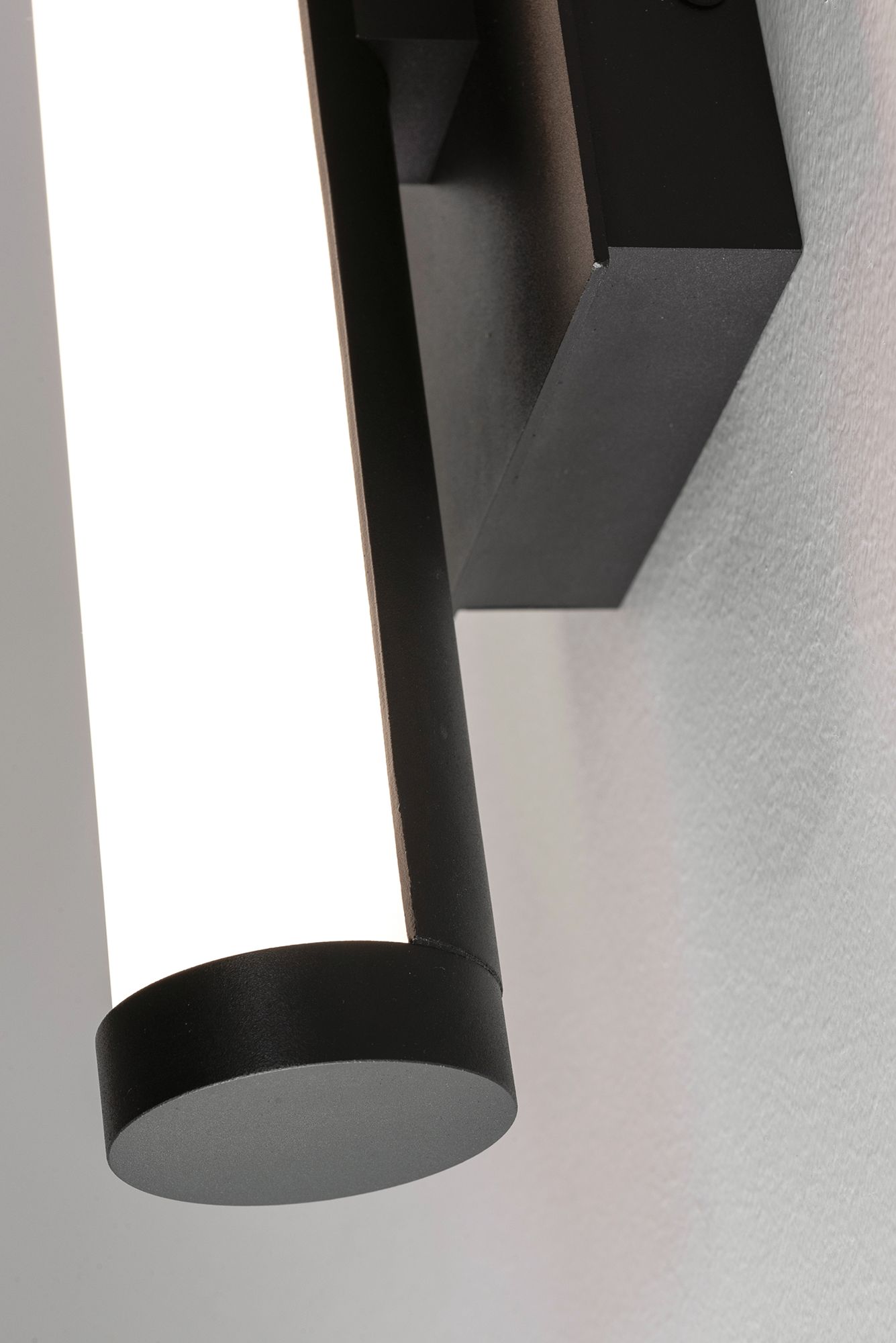 Image 4 Path 36" High Black LED Outdoor Sconce with Frosted White Acrylic Shade more views