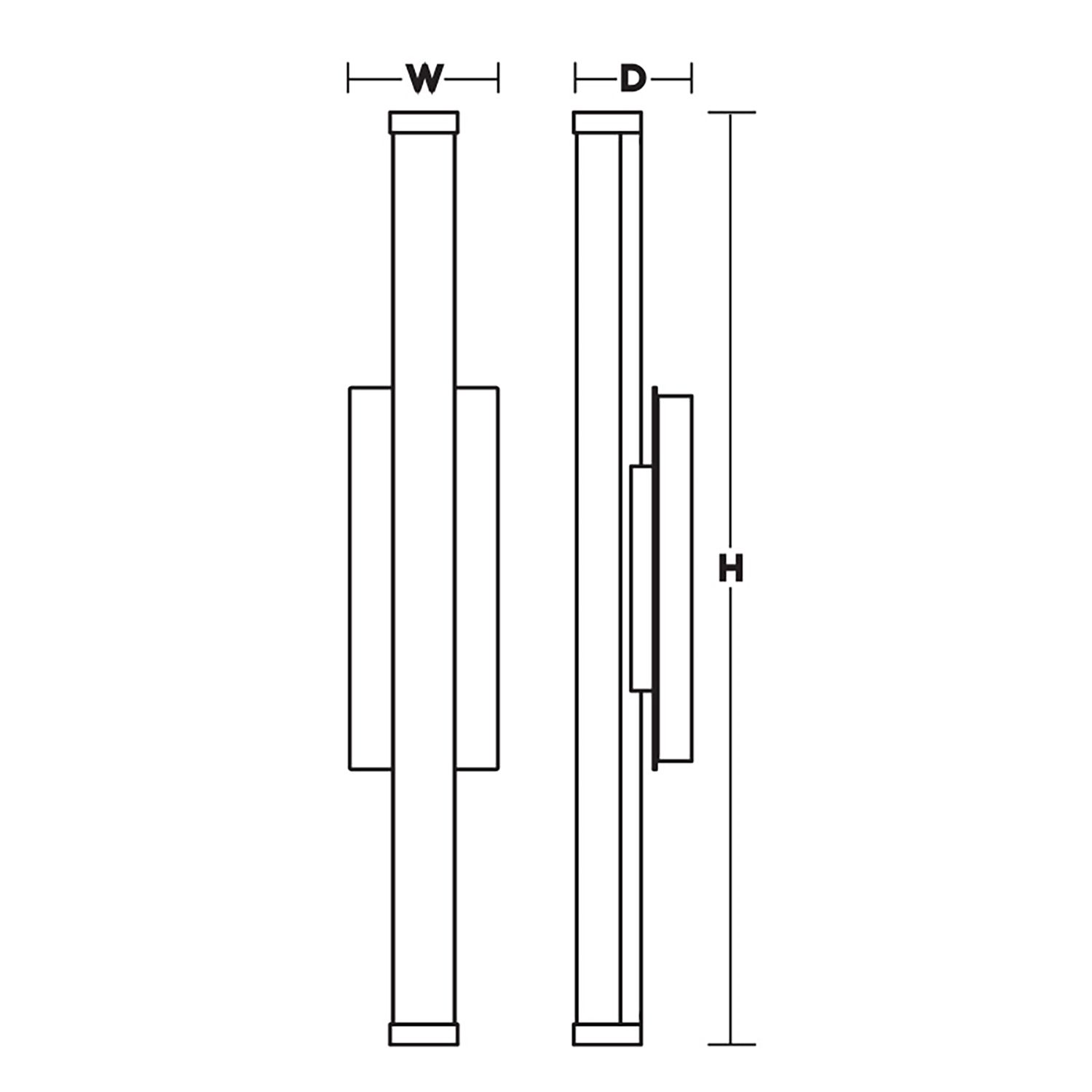 Image 7 Path 36" High Black LED Outdoor Sconce with Frosted White Acrylic Shade more views