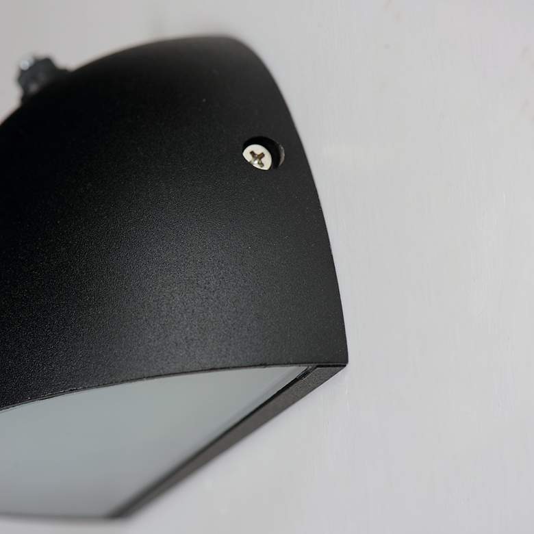 Image 5 Pathfinder 4 1/2"H Black LED Outdoor Wall Light w/ Photocell more views