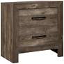 Patmore 23 3/4" Wide Natural Tone 2-Drawer Rustic Nightstand