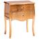 Patrice 22 3/4" Wide Gold Wood 2-Drawer Nightstand