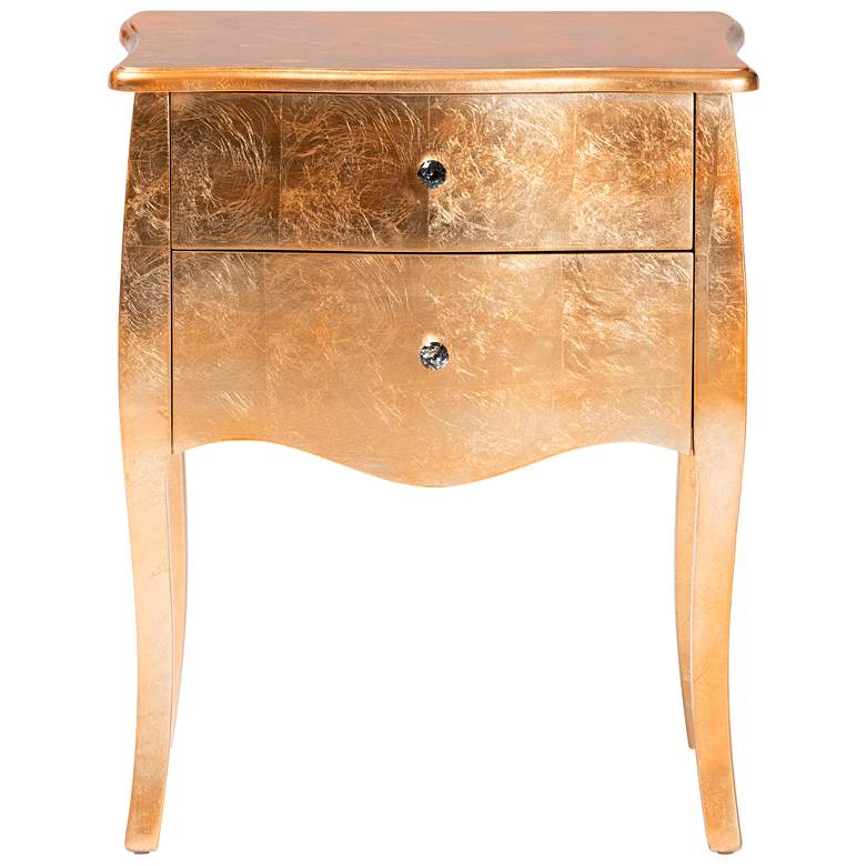 Image 5 Patrice 22 3/4" Wide Gold Wood Traditional Nightstands Set of 2 more views