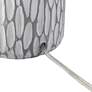 Patrick Gray and White Wash Ceramic Table Lamp With USB Dimmer