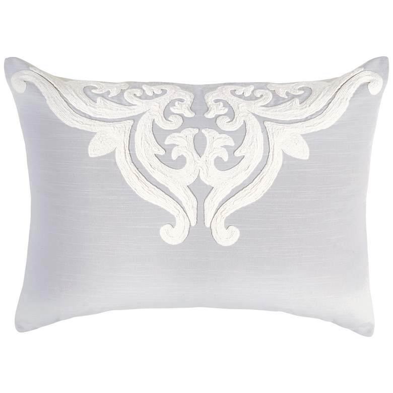 Image 1 Patrina Fog Hand-Embroidered Cotton Standard Pillow Sham