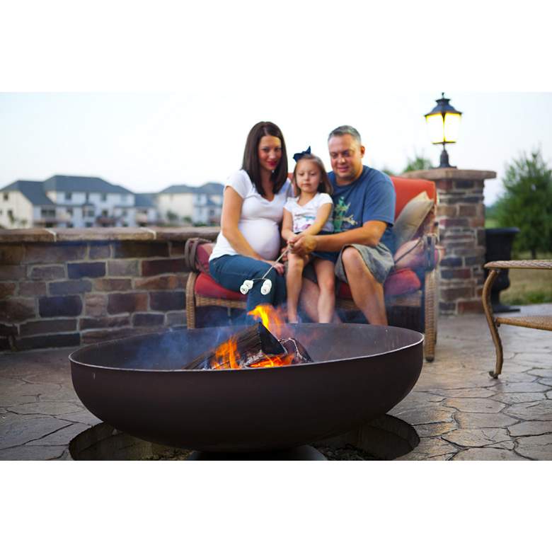 Image 4 Patriot 30 inch Wide Wood Burning Fire Pit more views