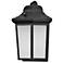 Patriot - Outdoor Light Fixture - Black Finish - White Glass Shade