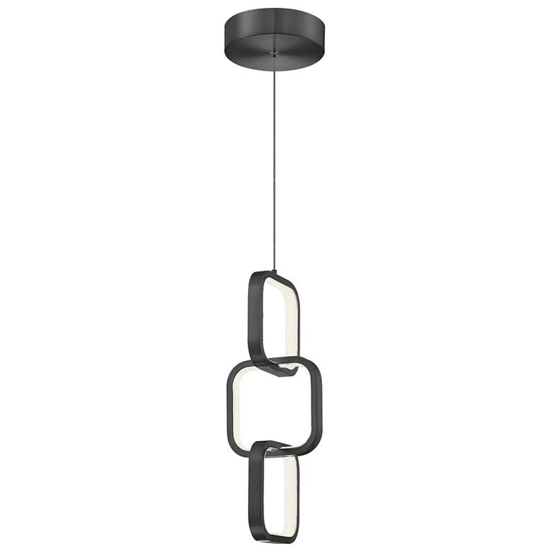 Image 1 Patsy 5.5" Wide Matte Black 20W LED Pendant