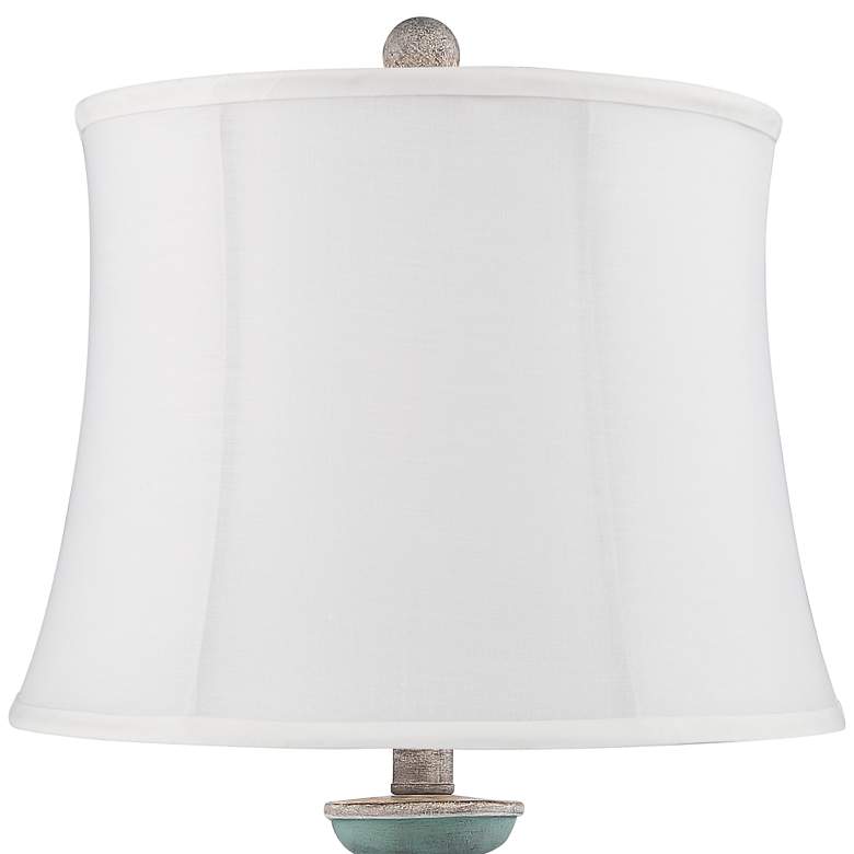 Image 2 Patsy Blue-Gray Washed White Shade Table Lamps Set of 2 more views