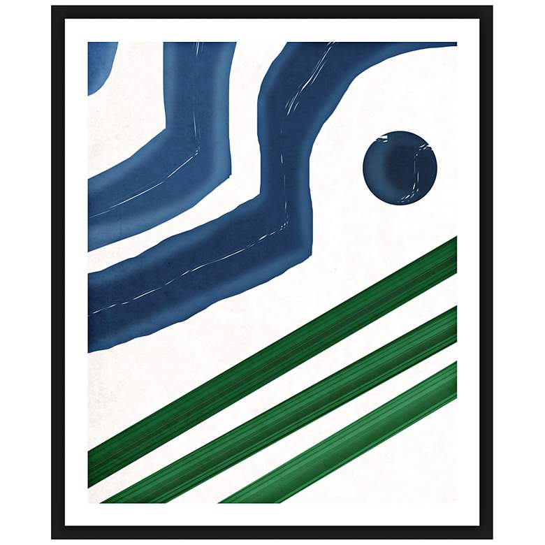 Image 1 Pattern Play Strokes II 26 inch High Framed Abstract Wall Art