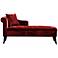Patterson Maroon Chenille Chaise