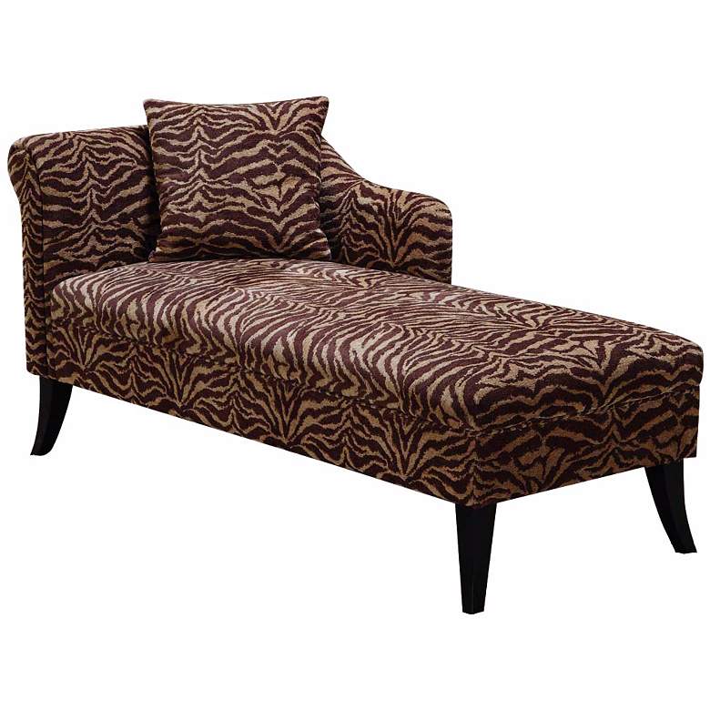 Image 1 Patterson Tiger Chenille Chaise