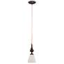 Patton; 1 Light; Mini Pendant with Frosted Glass