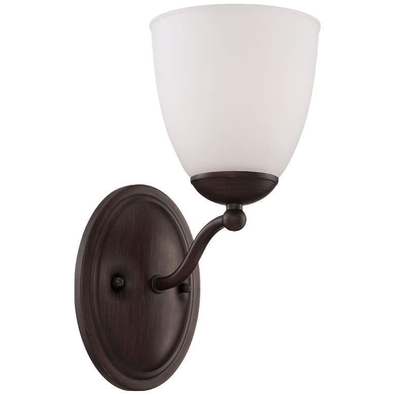 Image 1 Patton; 1 Light; Vanity Fixture with Frosted Glass