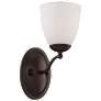Patton; 1 Light; Vanity Fixture with Frosted Glass