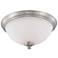 Patton; 3 Light; Flush Fixture with Frosted Glass