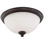 Patton; 3 Light; Flush Fixture with Frosted Glass