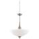 Patton; 3 Light; Pendant with Frosted Glass