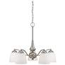 Patton; 5 Light; Chandelier (Arms Down) with Frosted Glass