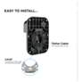 3_Patton 7.75" High Bronze Outdoor LED Sconce more views