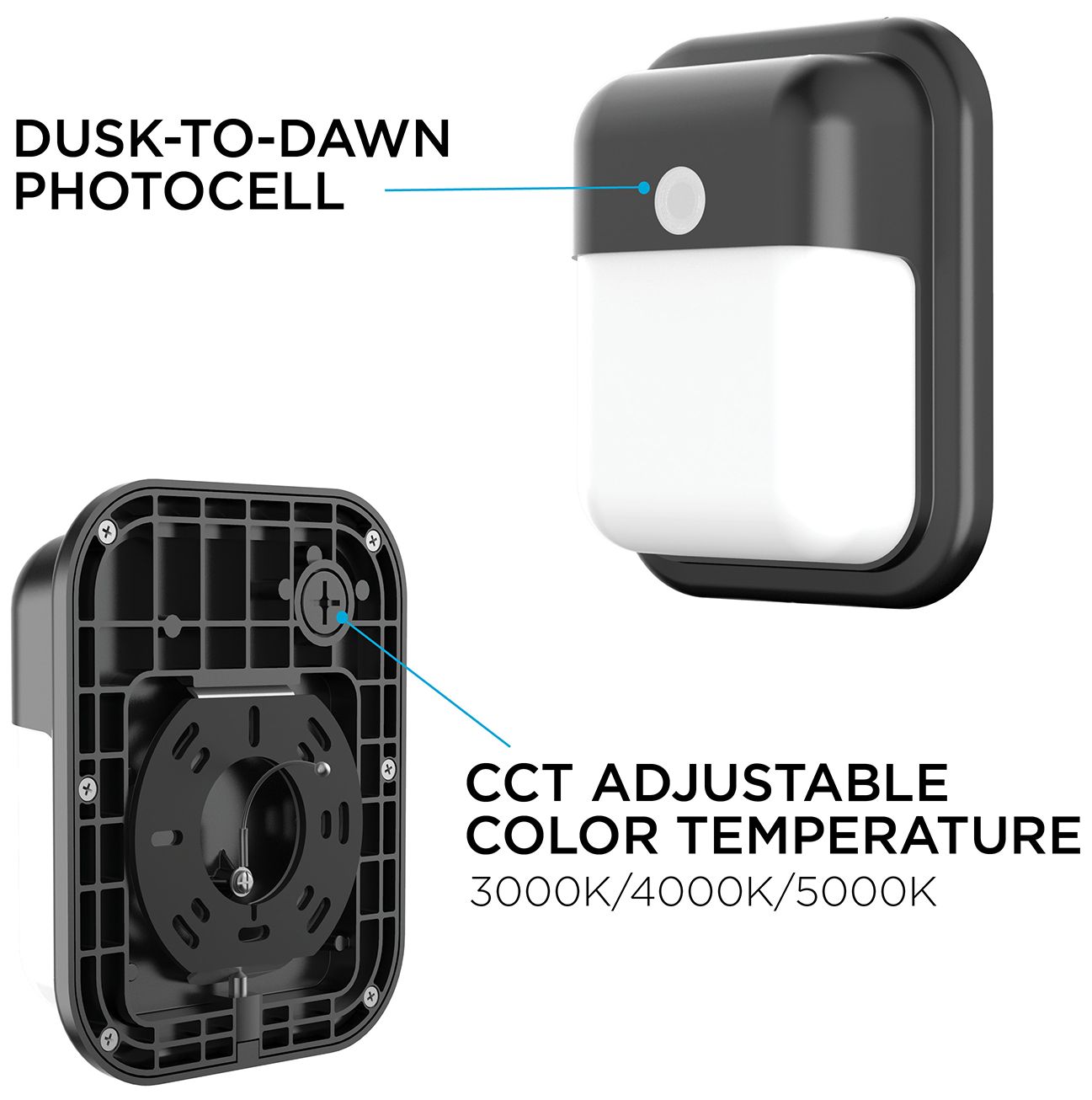 Image 2 Patton 7.75" High Black LED Outdoor Sconce more views