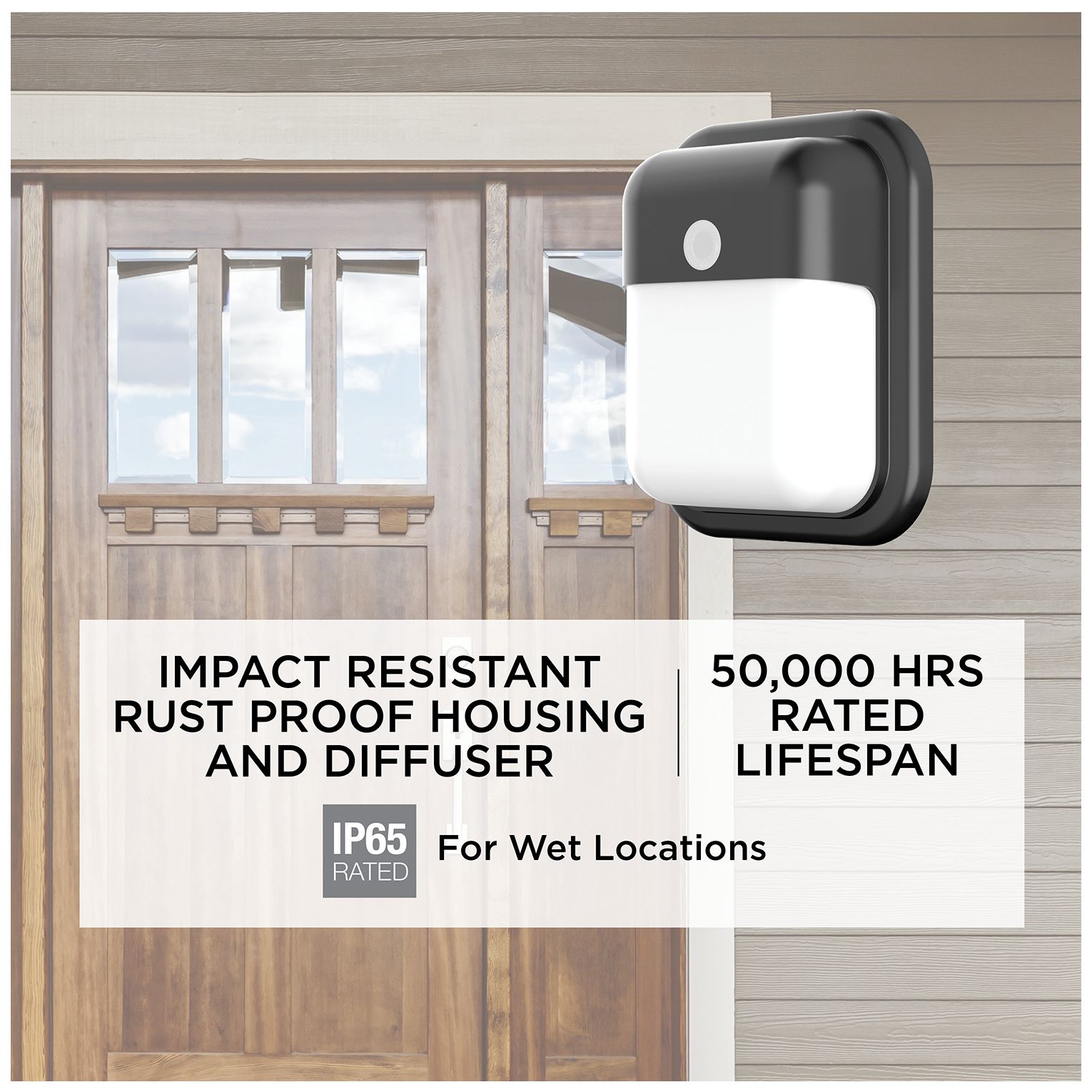 Image 4 Patton 7.75" High Black LED Outdoor Sconce more views